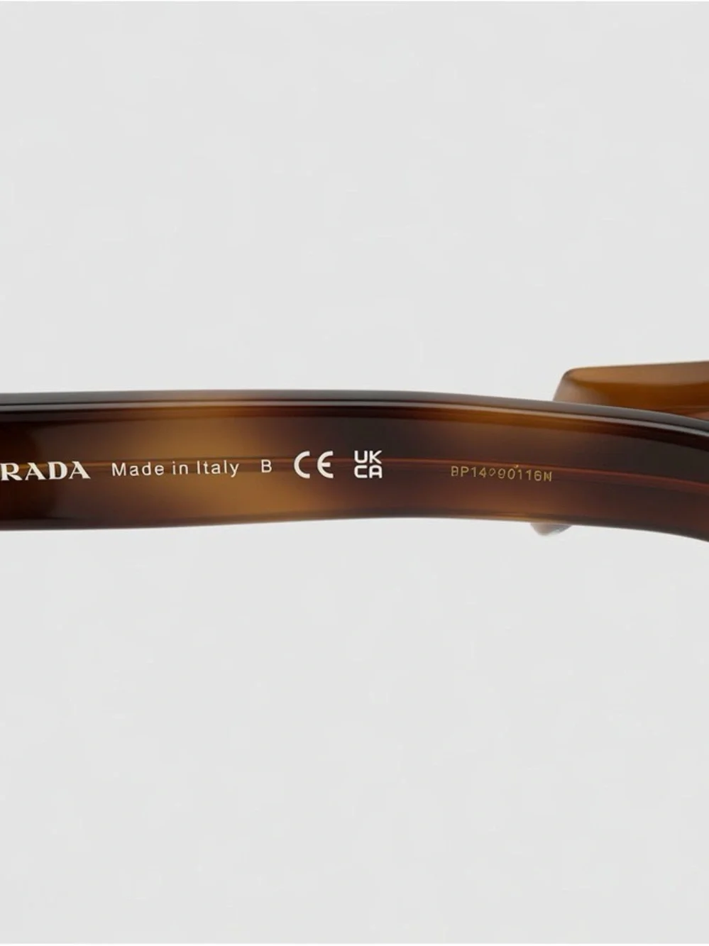 Prada Tortoiseshell Brown Gradient Oversized Aviator Sunglasses